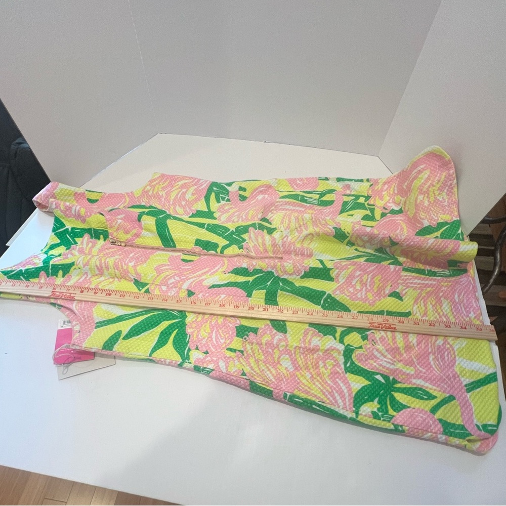Lilly Pulitzer for Target Shift ‘Fan Dance’ Pink/Green Topical Summer Dress NWT - Picture 14 of 16